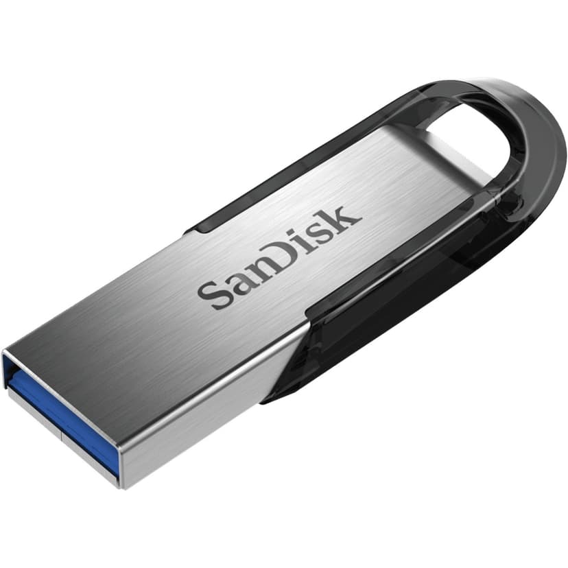 SanDisk Ultra Flair 128GB USB-A Svart, Sølv