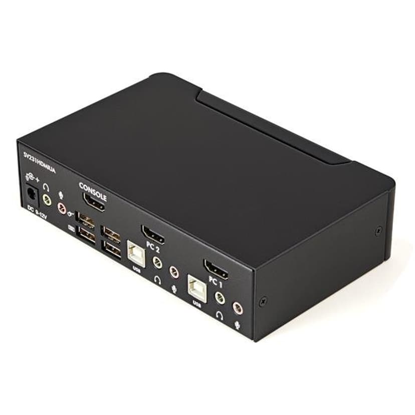 Startech 2-poort USB HDMI KVM-switch met Audio en USB 2.0-hub