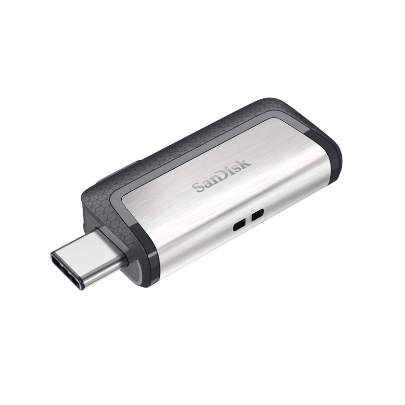 SanDisk Ultra Dual 256GB USB Type-A / USB Type-C Harmaa, Hopea