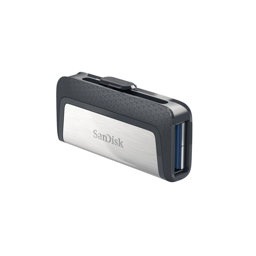 SanDisk Ultra Dual 256GB USB Type-A / USB Type-C Harmaa, Hopea