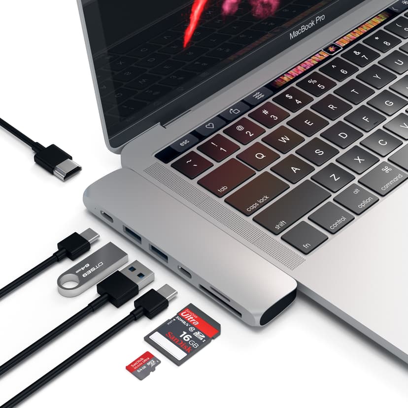 Satechi Type-C PRO Hub USB 3.2 Gen 1 (3.1 Gen 1) Type-C