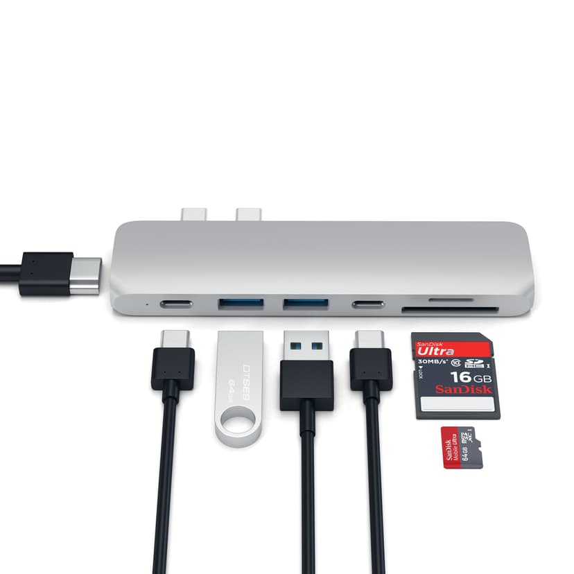 Satechi Type-C PRO Hub USB 3.2 Gen 1 (3.1 Gen 1) Type-C
