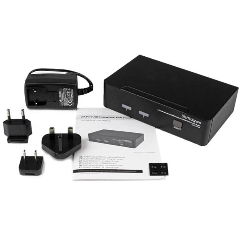 Startech 2 Port Professional USB DisplayPort KVM Switch with Audio