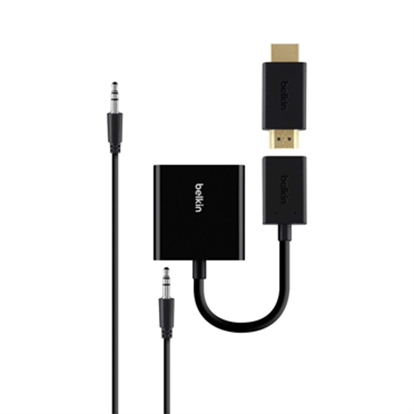 Belkin Universal HDMI to VGA Adapter with Audio HDMI VGA (D-Sub) Svart