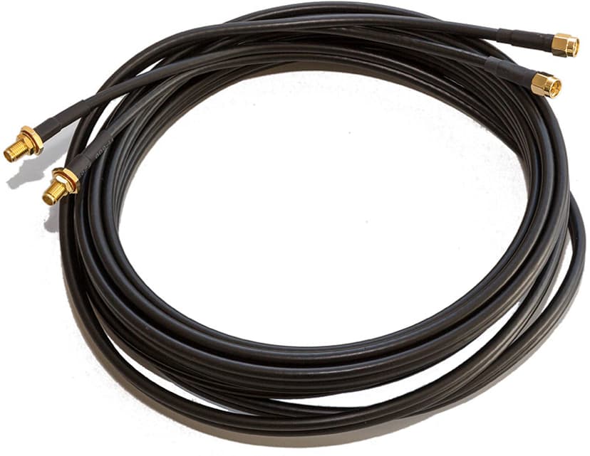 Poynting Antennkabel Twin 2 x SMA-Hane 2 x SMA-Hona 5m Svart