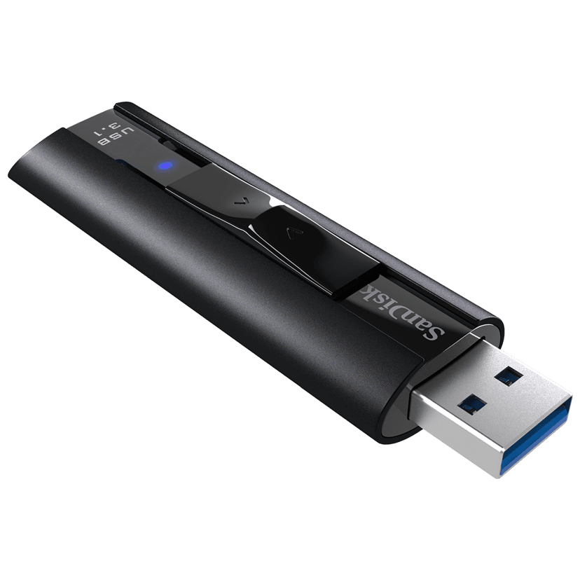 SanDisk Extreme Pro 256GB USB Type-A Sort