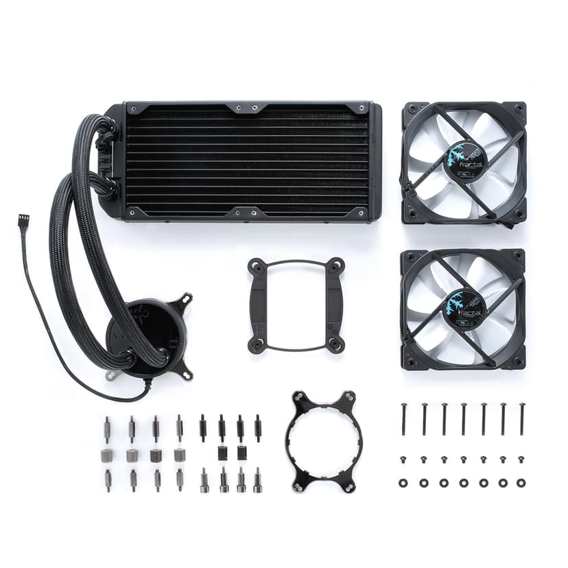 Fractal Design Celsius S24 AiO væskekøler Hvid, Sort