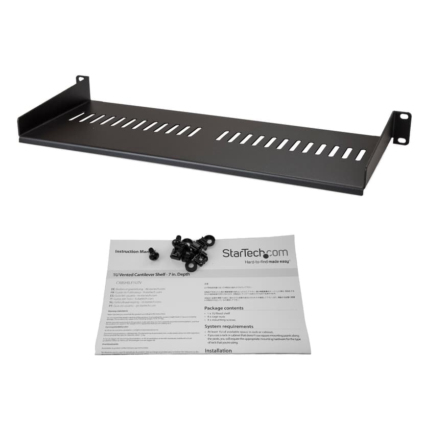 Startech Vented 1U Rack Shelf
