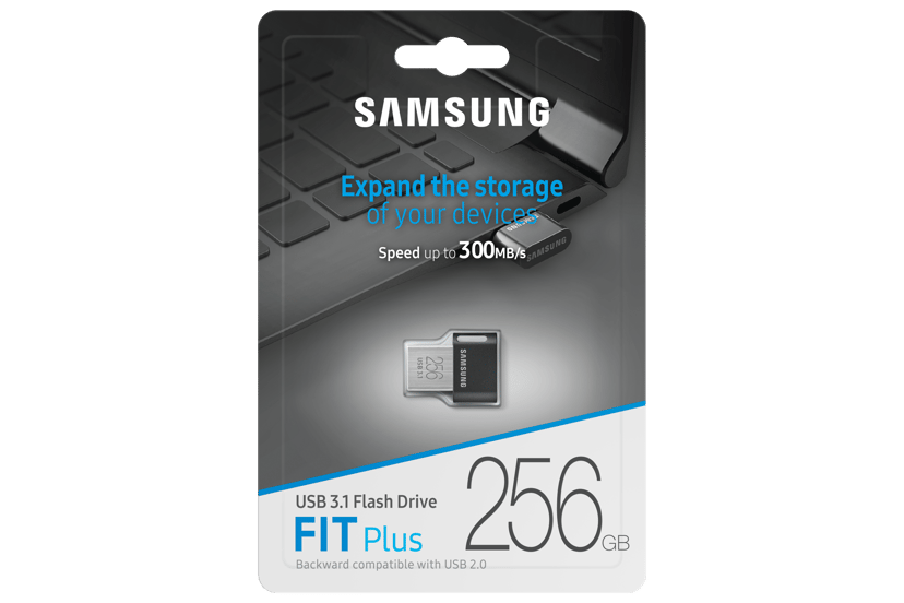 Samsung FIT Plus 256GB USB-A Harmaa, Hopea