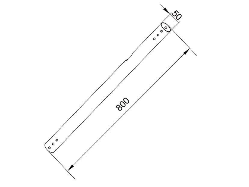 Multibrackets M Pro Series - Extension Pipe 0.8m Black