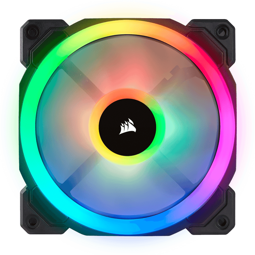 Corsair LL120 RGB PWM Single P Fläkt Svart, Vit