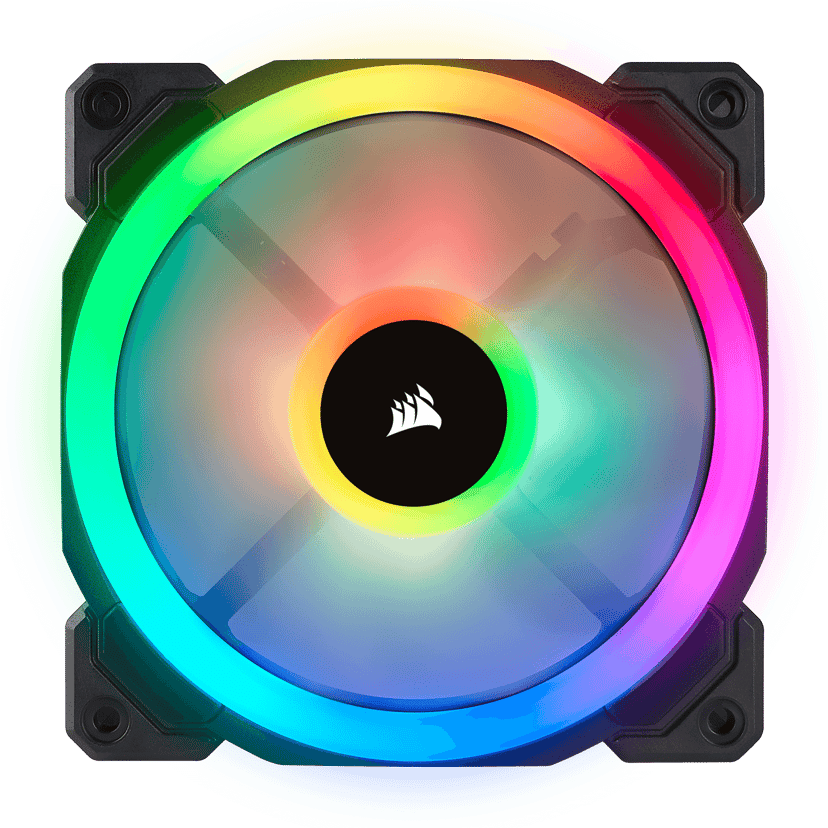 Corsair LL120 RGB PWM Single P Vifte Hvit, Sort