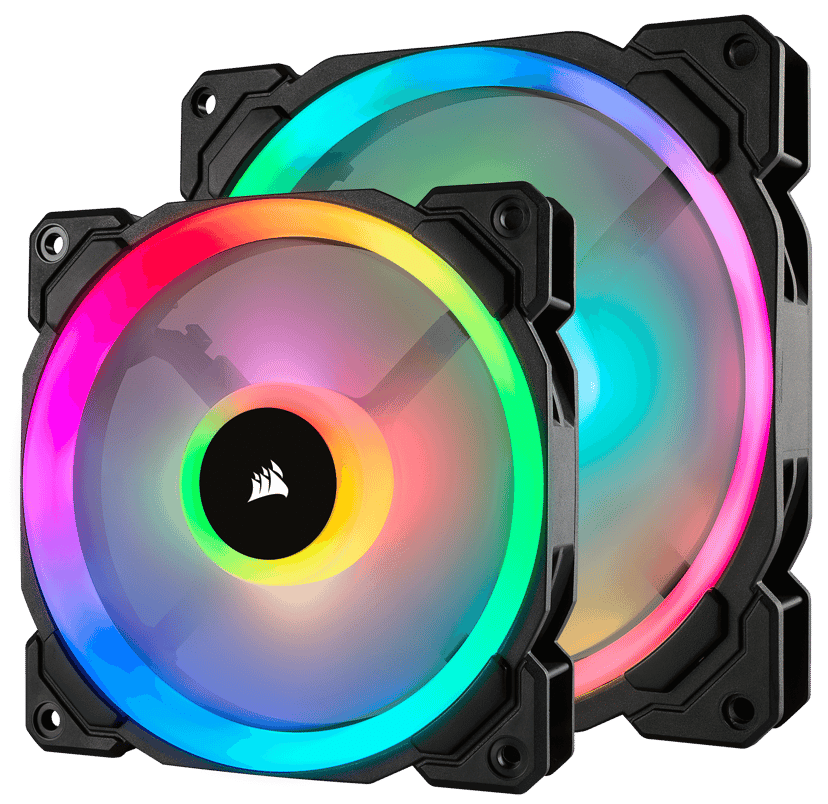 Corsair LL120 RGB PWM Single P Fläkt Svart, Vit