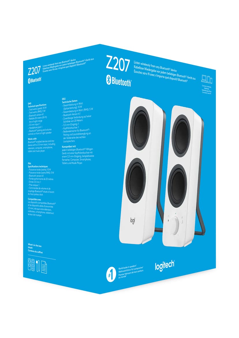 Logitech Z207 Bluetooth Hvit