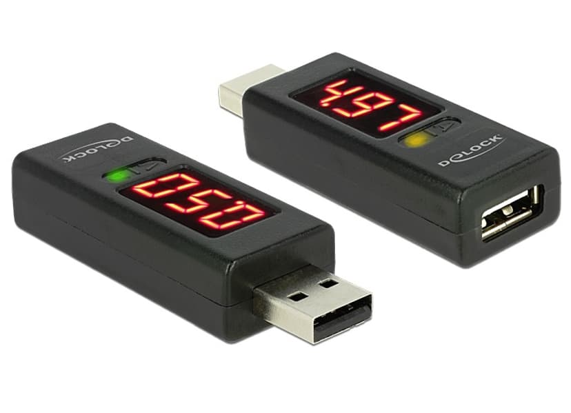 Delock USB-jännitteen ja virran tarkastaja