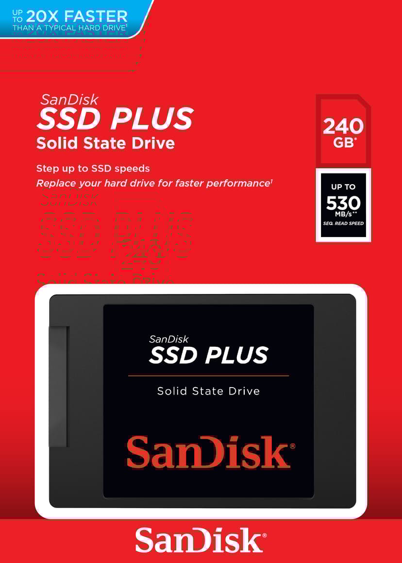 SanDisk PLUS 240GB SSD 2.5" SATA 6.0 Gbit/s