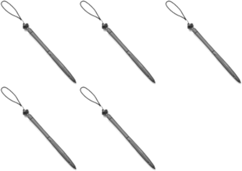 Zebra Handheld stylus (pack of 5) Zwart