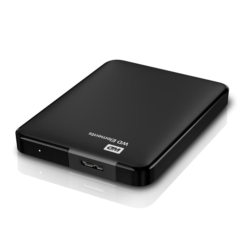 WD Elements Portable 1TB Musta