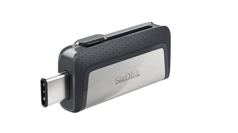SanDisk Ultra Dual 64GB USB Type-A / USB Type-C Musta, Hopea