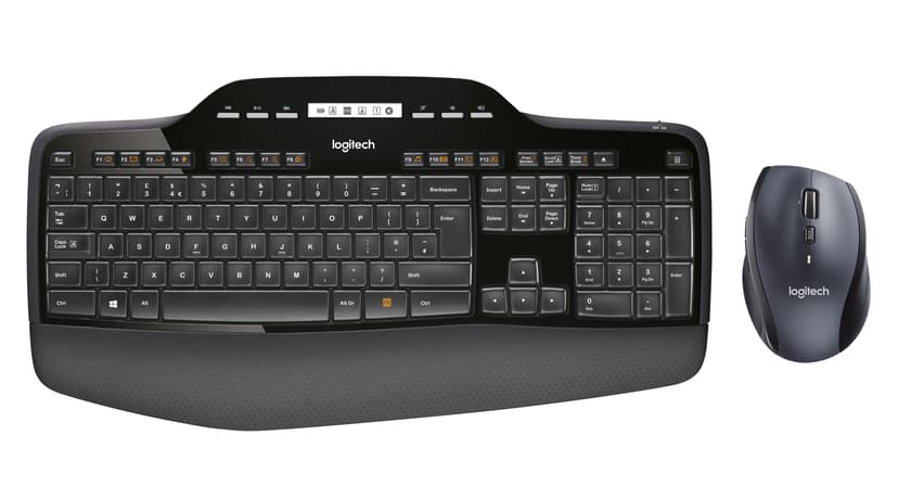 Logitech Wireless Desktop MK710 - tastatur og mus-sæt - US Trådløs US International