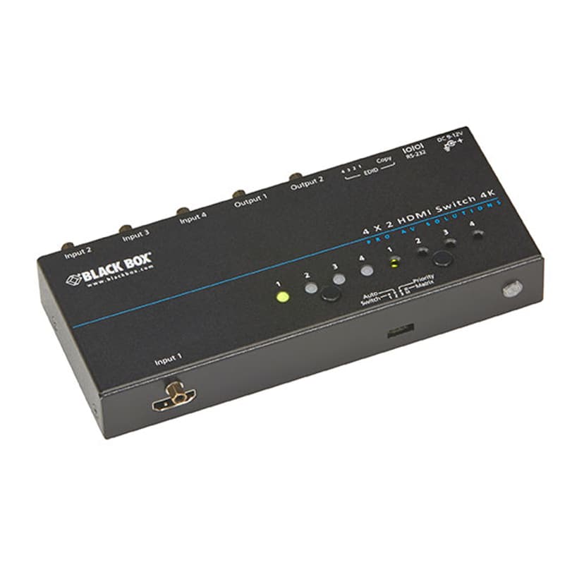 Black Box 4K HDMI Matrix Switch 4 x 2