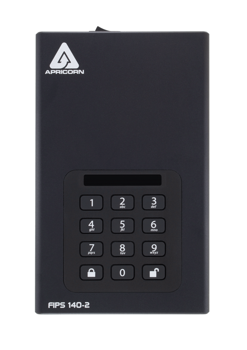Apricorn AEGIS Padlock DT 6TB Desktop Drive 256-BIT FIPS Svart