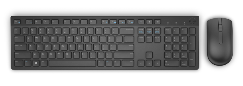 Dell Keyboard/Mouse English Trådlös Engelsk