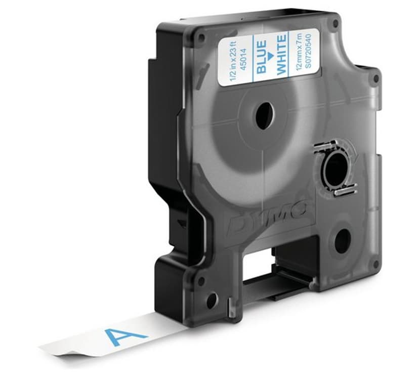 Dymo Tape D1 12mm Blå/Transparent