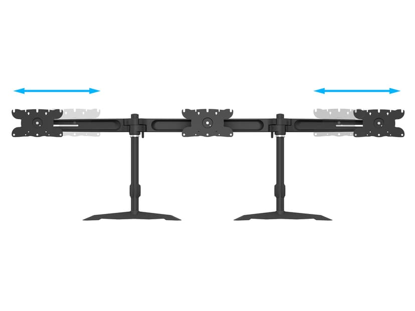 Multibrackets M VESA Desktopmount Triple Stand