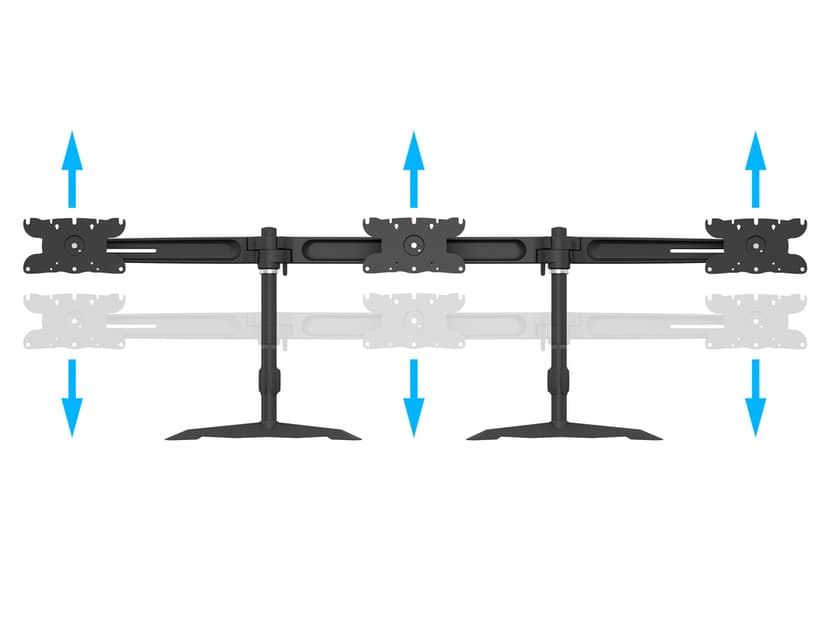 Multibrackets M VESA Desktopmount Triple Stand