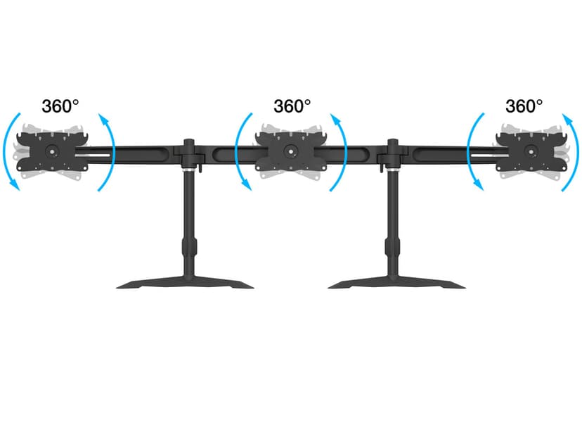 Multibrackets M VESA Desktopmount Triple Stand