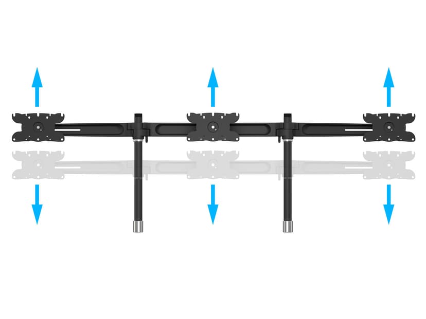 Multibrackets M VESA Desktopmount Triple Stand Expansion Kit
