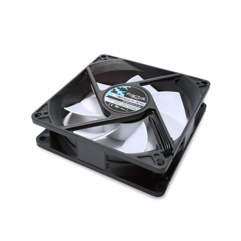 Fractal Design Silent Series R3 92MM Ventilator Wit, Zwart