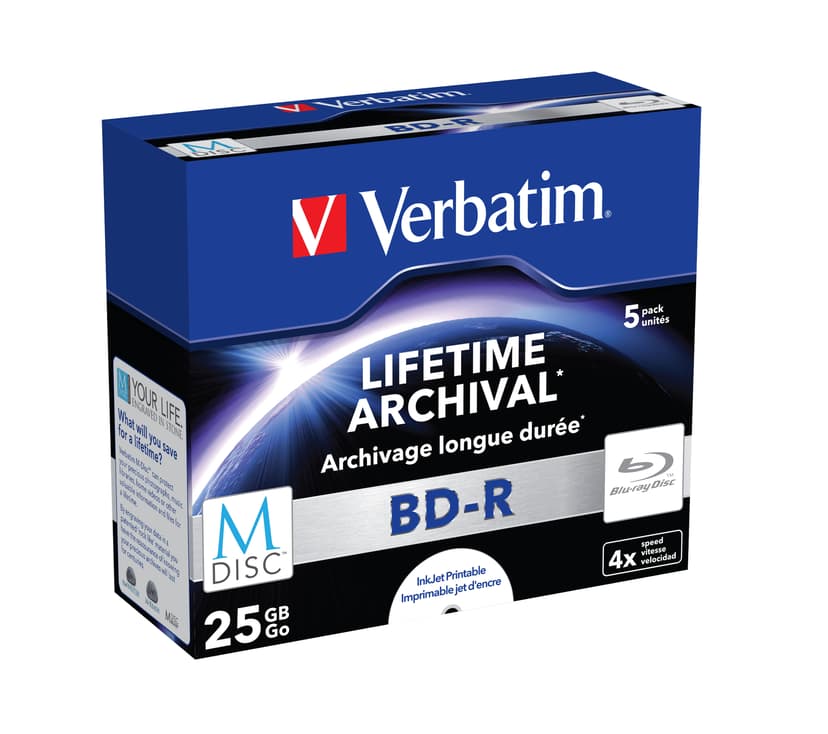 Verbatim M-Disc BD-R 25GB 5pc(s)