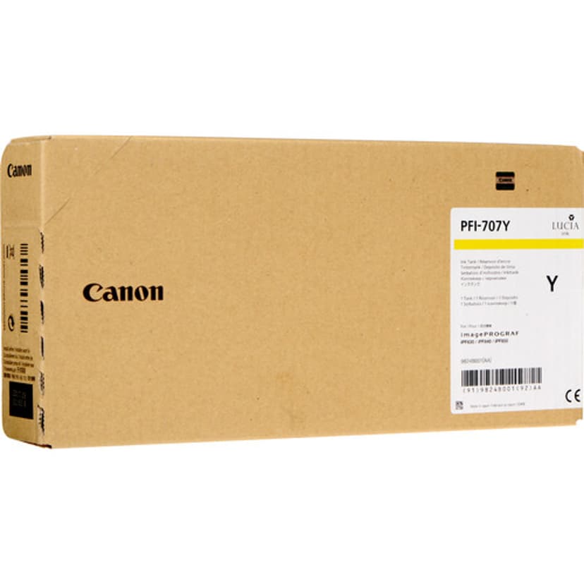Canon Bläck Gul PFI-707 Y - IPF830/840/850