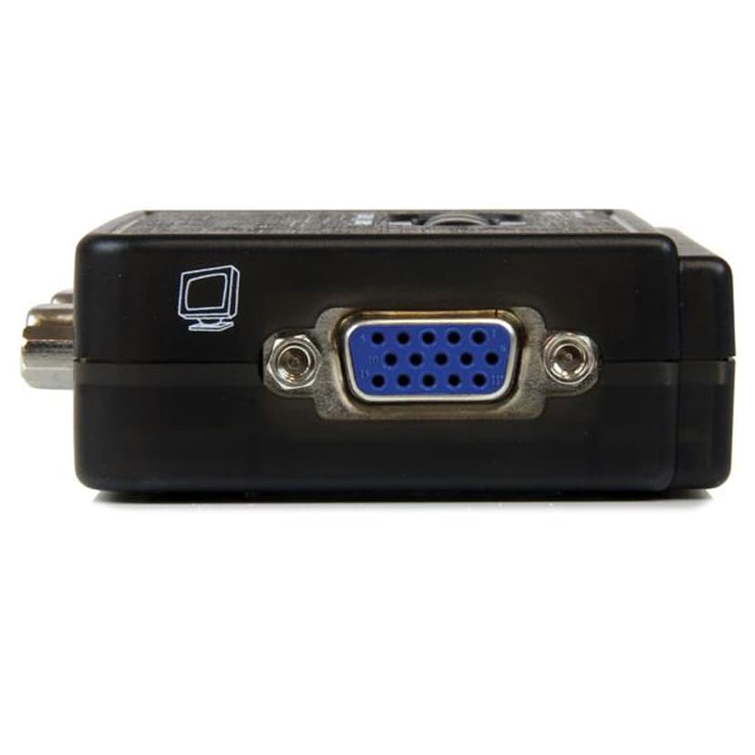 Startech 2-poort USB KVM-switch Zwart met Audio en Bekabeling