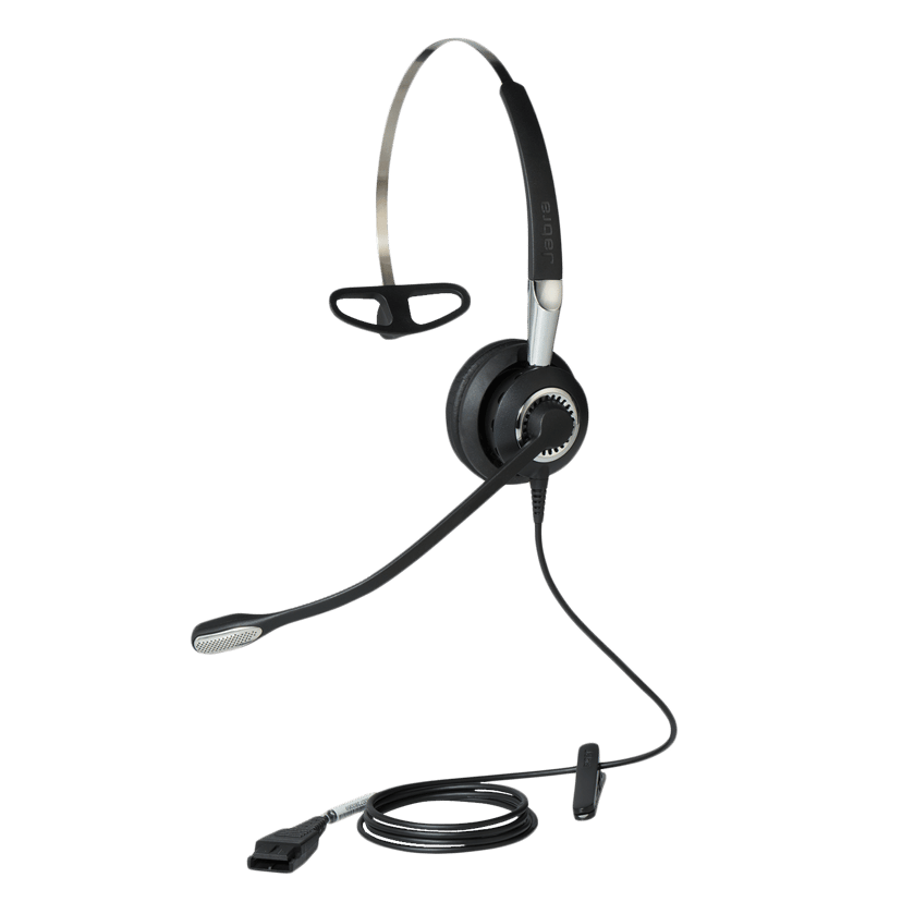 Jabra BIZ 2400 II QD Mono NC 3-in-1 Wideband Mono Silver, Svart
