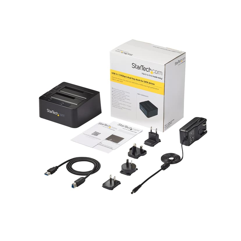 Startech USB 3.1 Gen 2 (10Gbps) Dual-Bay Dock for 2.5"/3.5" SATA Drives