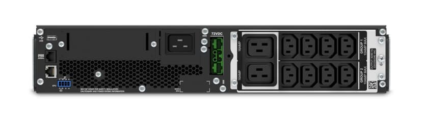 APC Smart-UPS On-Line SRT3000RMXLI Noodstroomvoeding - 3kW/VA, 8x C13 & 2x C19, rackmount