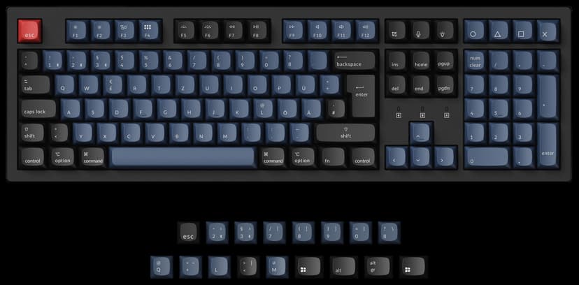 Keychron K10 Pro QMK/VIA K Pro Red Langallinen & langaton Keychron K Pro Red Pohjoismainen