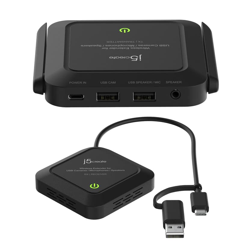 J5 Create JVW120-N Trådløs forlænger til kameraer/mikrofoner/højttalere med USB™ stik