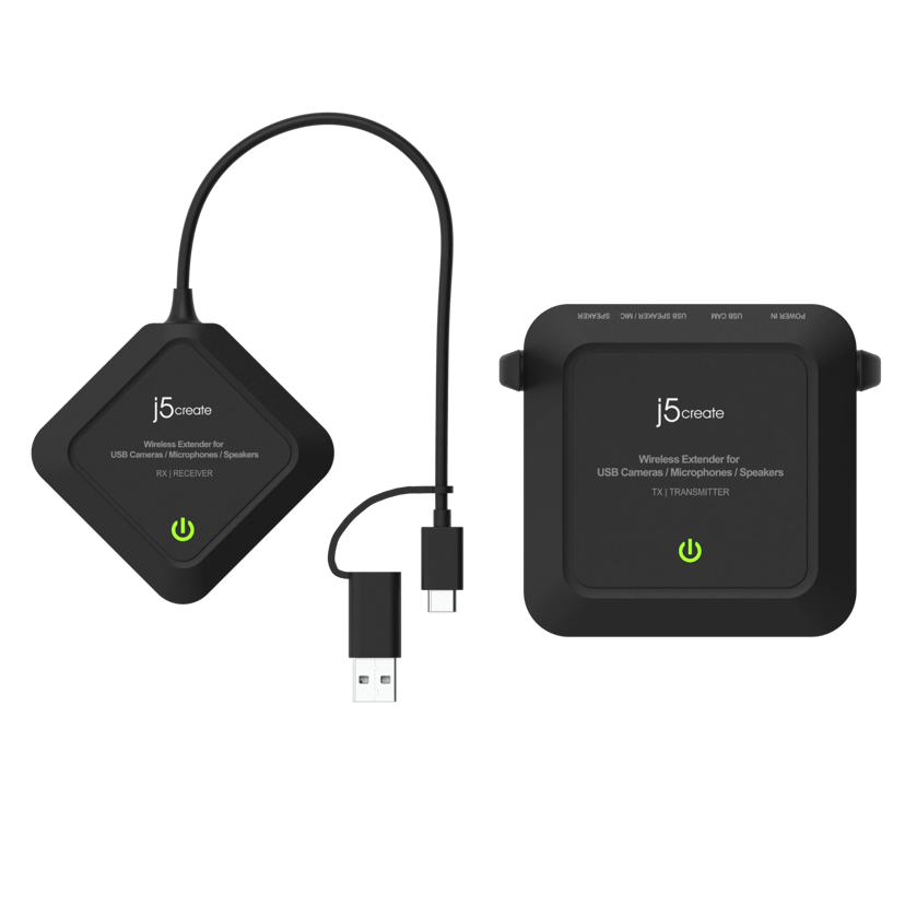 J5 Create JVW120-N Trådløs forlænger til kameraer/mikrofoner/højttalere med USB™ stik