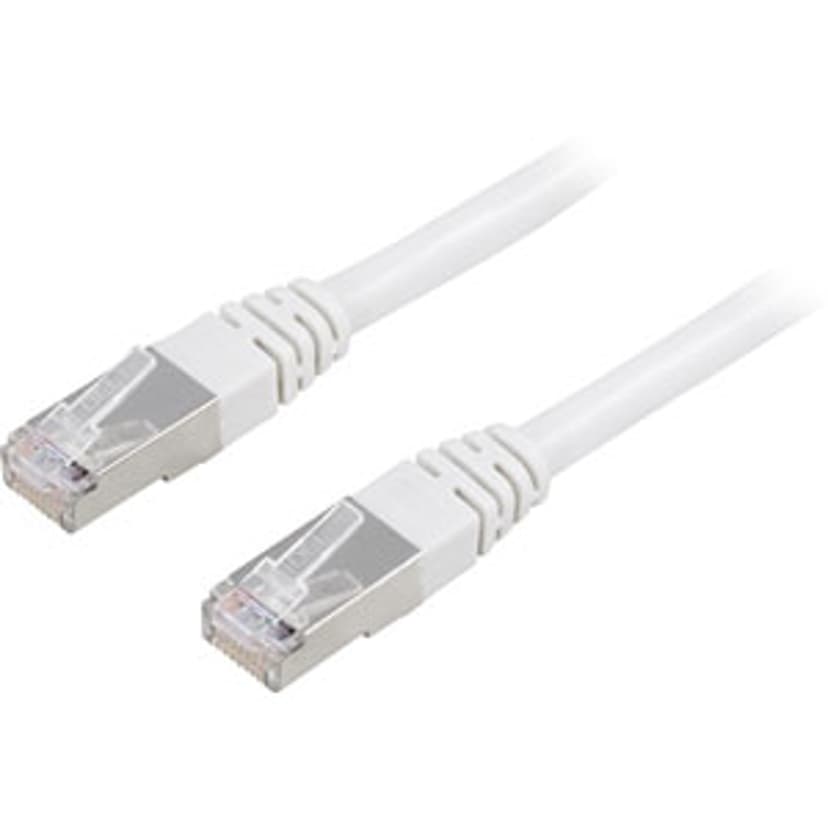 Deltaco Koblingskabel RJ-45 Cat6 0.5m Hvit