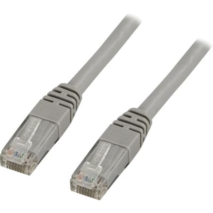 Deltaco Kytkentäkaapeli RJ-45 0.5m Harmaa