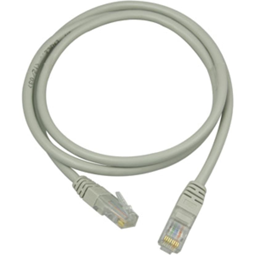Deltaco Kytkentäkaapeli RJ-45 0.5m Harmaa