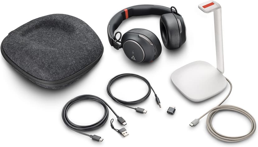 HP Poly Voyager Surround 85 med laddningsställ USB Type-C Svart