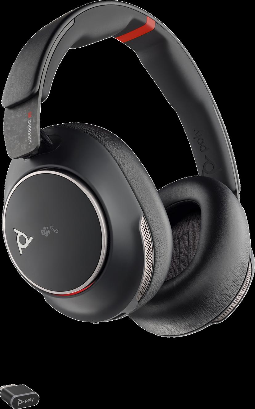 HP Poly Voyager Surround 85 med laddningsställ USB Type-C Svart
