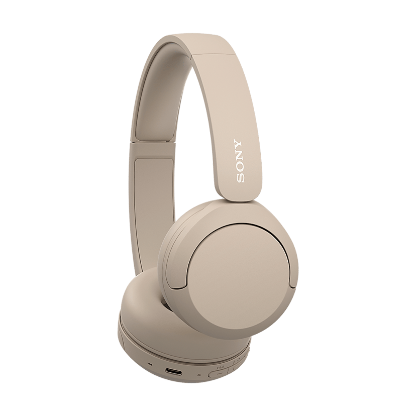 Sony WH-CH520 Trådlösa Hörlurar Stereo USB-C Gräddfärgad
