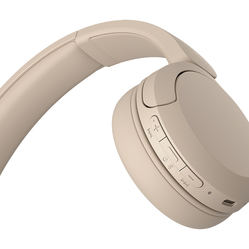 Sony WH-CH520 Trådlösa Hörlurar Stereo USB-C Gräddfärgad