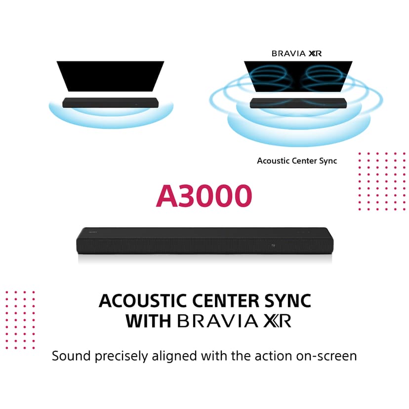 Sony HT-A3000 3.1 Soundbar Svart